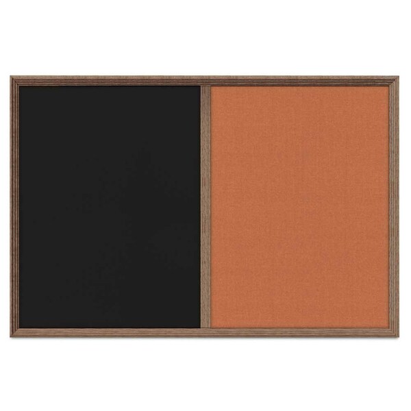 Enclosed Corkboard, 1 Door, 48"x36", 4" Fra
